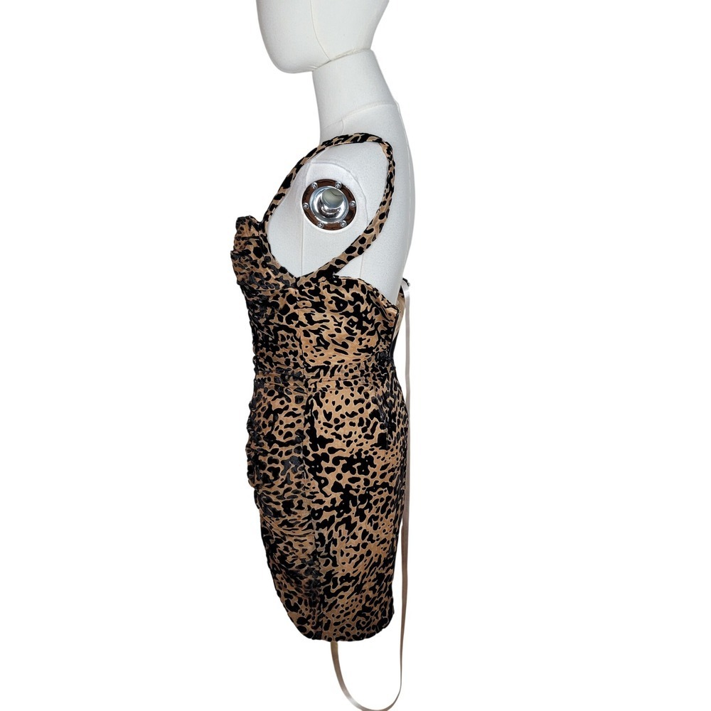 House of CB Cleo Animal Print Corset Cocktail Dress Size XS NWT Glam Engagementt - Picture 5 of 8